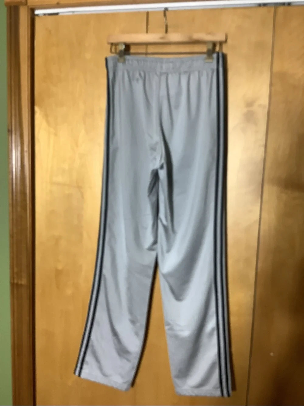 Adidas gray athletic pants, size medium